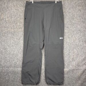 REI Elements E1 Waterproof Pants Men's Large x 32 Gray Rain Snow Gorpcore Shell